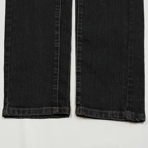 🎁5/$25 G21 Jeans Women's Size 11 Black Washed 5 Pocket Button Zipper Closure - Picture 2 of 7